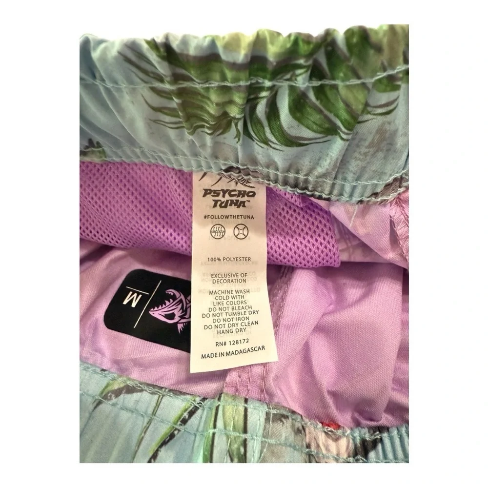 Psycho Tuna Men’s Swim Trunks Size M – Classic Car Print